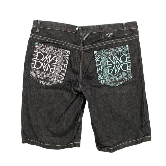 Enyce Clothing Co. Denim Jean Shorts Mens Size 44 Embroidered Pockets - Picture 1 of 14